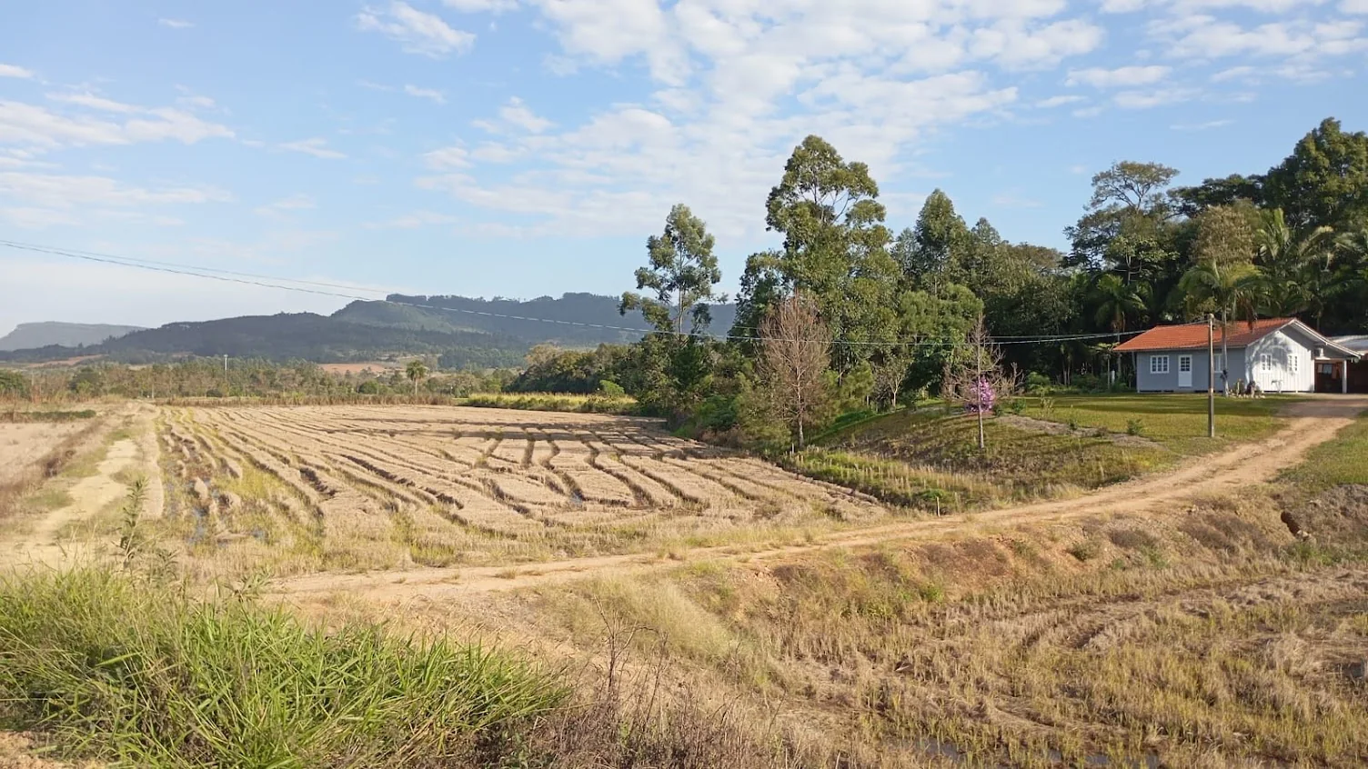 Vista do terreno urbano com aproximadamente 84.451 m² em Lontras/SC