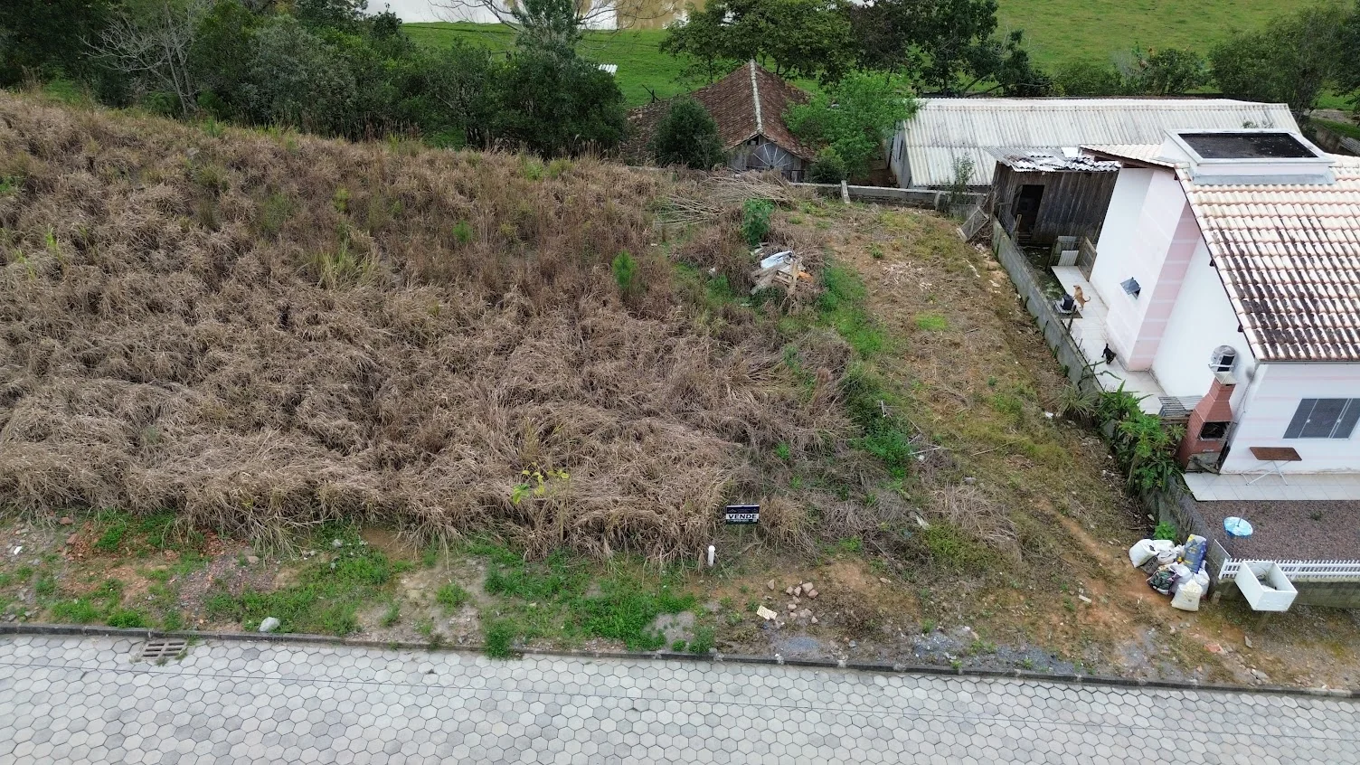 Vista frontal do lote 09 da quadra B no Loteamento J. Kock